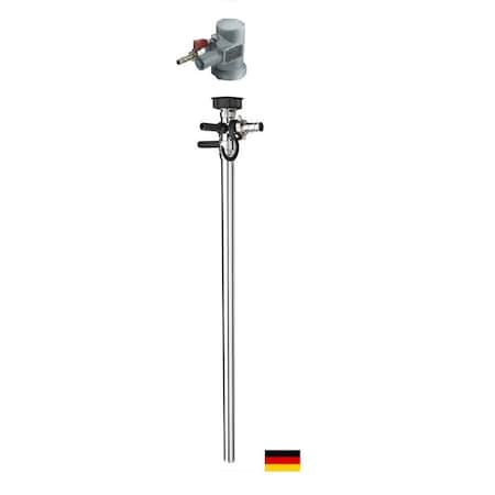 Flux Liquid Saver Drum Pump, Stainless Steel, 39" Long, Air Operated Motor, 470W Power. 24-ZORO0181